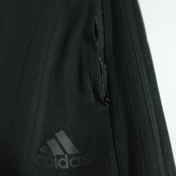 Adidas black aeroready jogger pants side zippers ankle size S - Picture 8 of 16